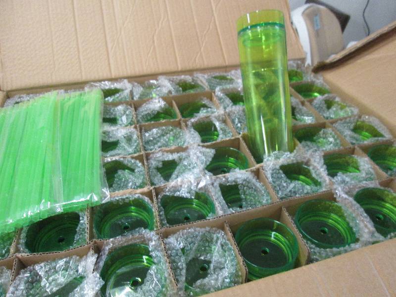 lot 82 image: Case of 48 Tall Transparent Lime Co...