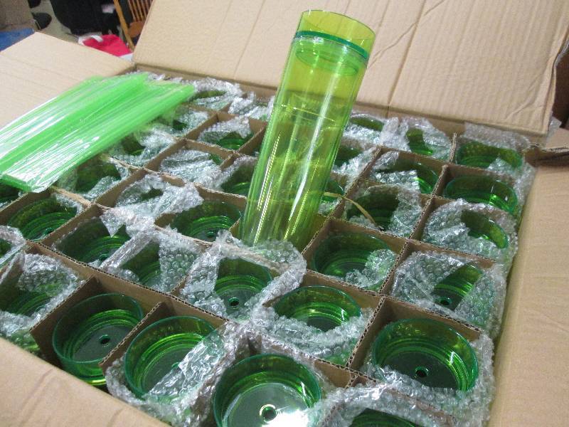 lot 83 image: Case of 48 Tall Transparent Lime Co...