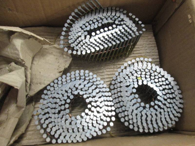 lot 125 image: Dewalt Coil Siding Nails- 3 coils...
