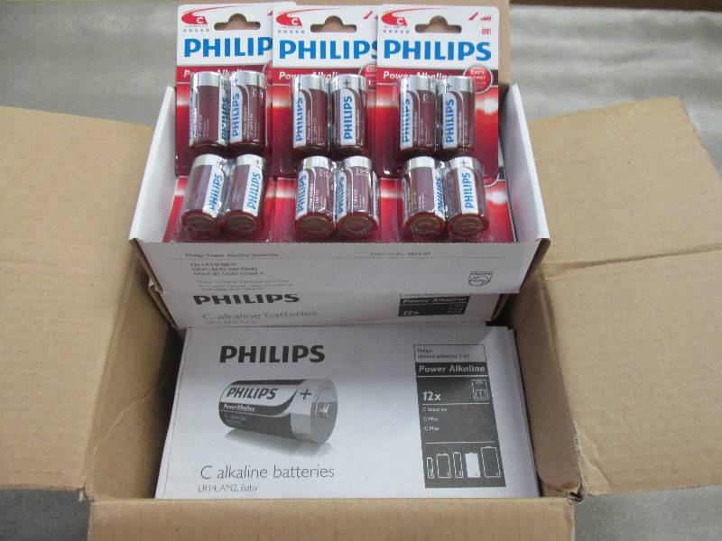 lot 149 image: Case of 48 2-pks Philips C Alkaline...