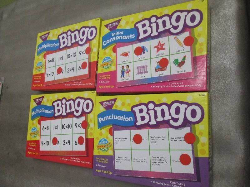 lot 157 image: Lot of 4 Bingo Educational Games...