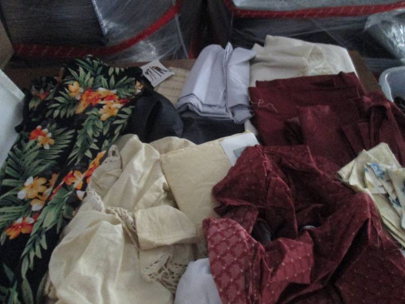 lot 39 image: New With Tags Flowered Pants, Fabri...