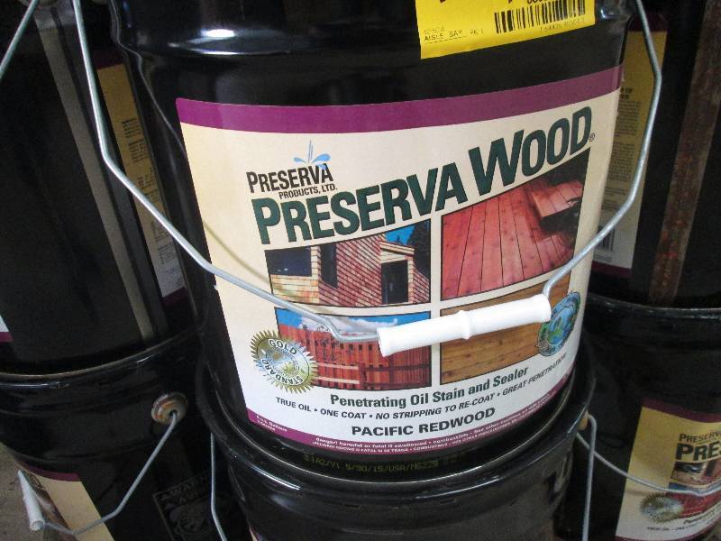 lot 200 image: Preserva Wood 5 gal. Oil-Based Paci...