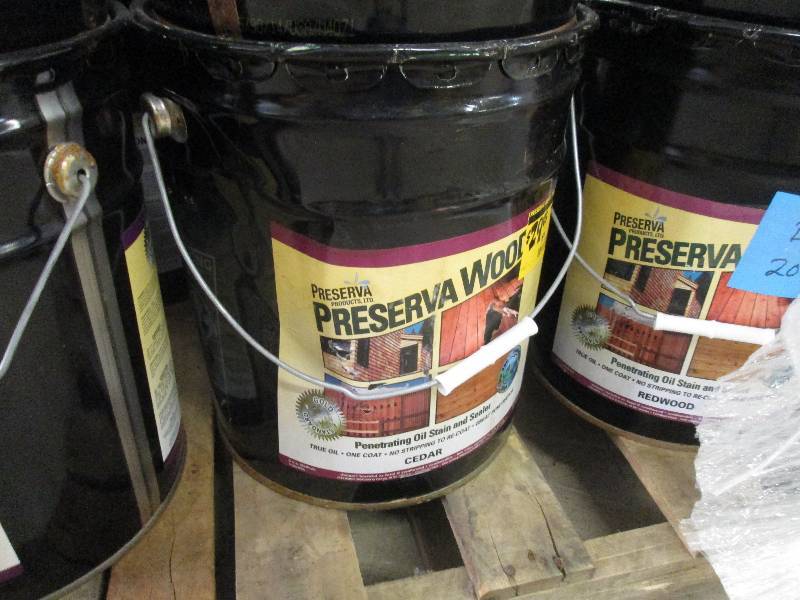 lot 208 image: Preserva Wood 5 gal. Oil-Based  Ced...