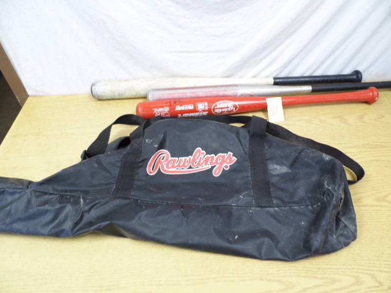 3 Bats w Bag