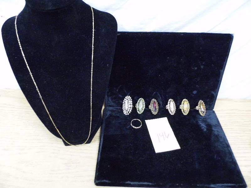 Fashion Rings w Necklace