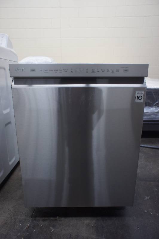 lot 11 image: New - Scratch & Dent LG Model # (LDF5545ST) - Front Control Dishwasher w QuadWash - Stainless Steel  -Tested Works - MSRP $ 999.99