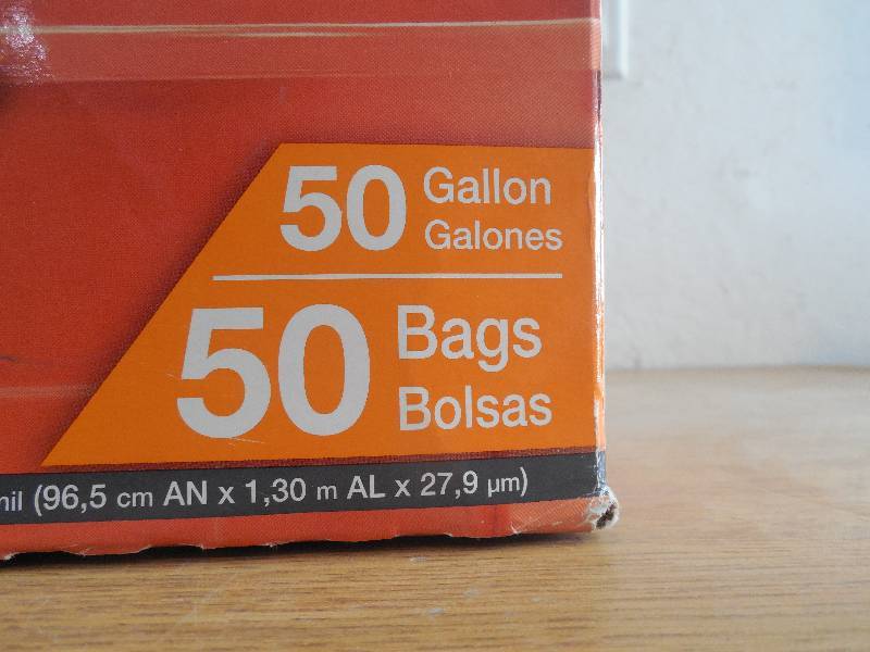 HDX 50 Gal. Extra Large Black Trash Bags (50-Count)