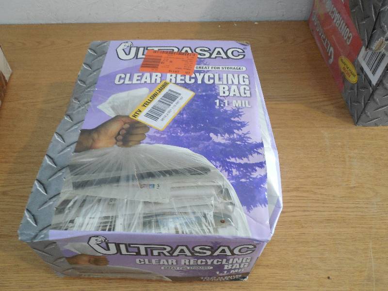 Ultrasac 45-Gallon Clear Recycling Bags (100-Count)