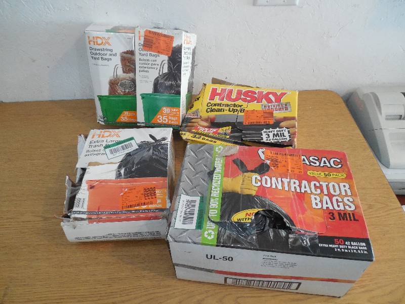 ASSORTED GARBAGE BAG LOT