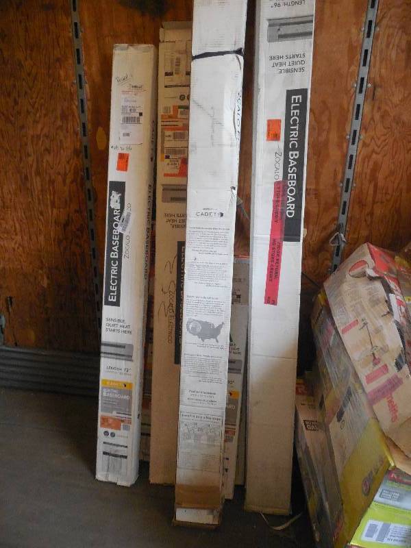 ASSORTED LOT OF ELECTRIC BASEBOARD HEATERS