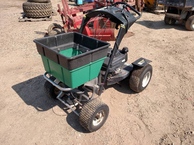 lot 12 image: Lesco Ride On Spreader, Kawasaki En...