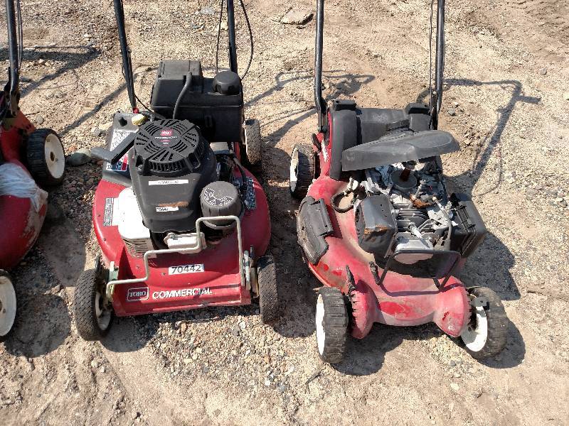 lot 29 image: (5) Toro Mowers, Parts or Repair...