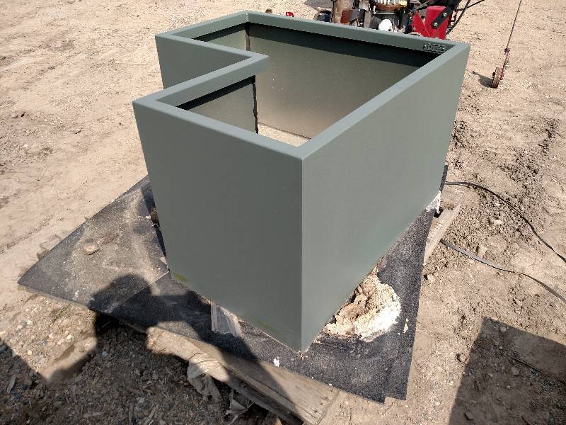 lot 96 image: ORE Aluminum Planter, Powder Coated...