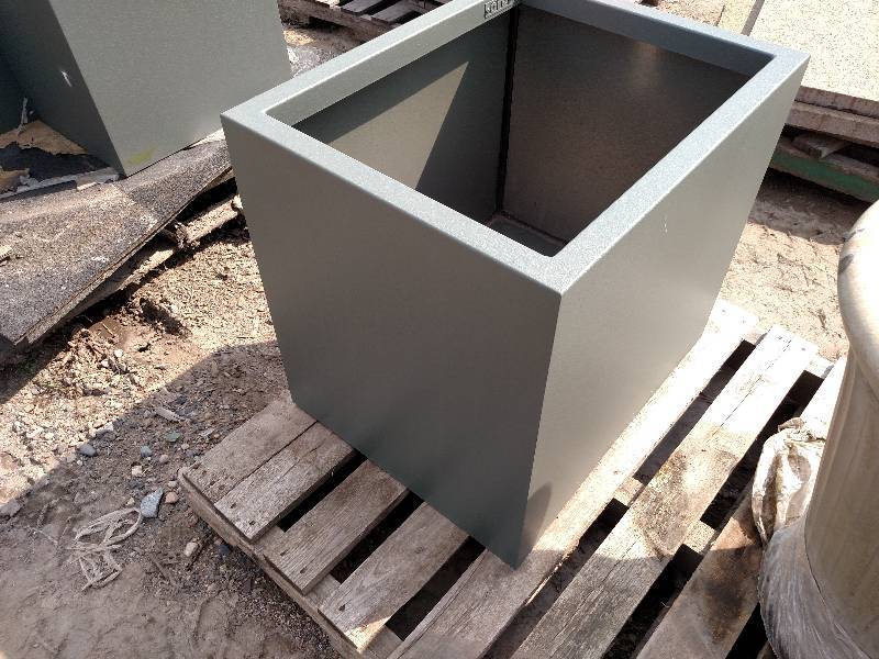 lot 97 image: ORE Aluminum Planter, Powder Coated...