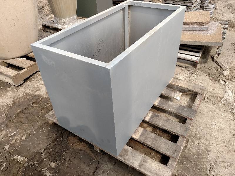 lot 100 image: Bison Aluminum Planter, Powder Coat...