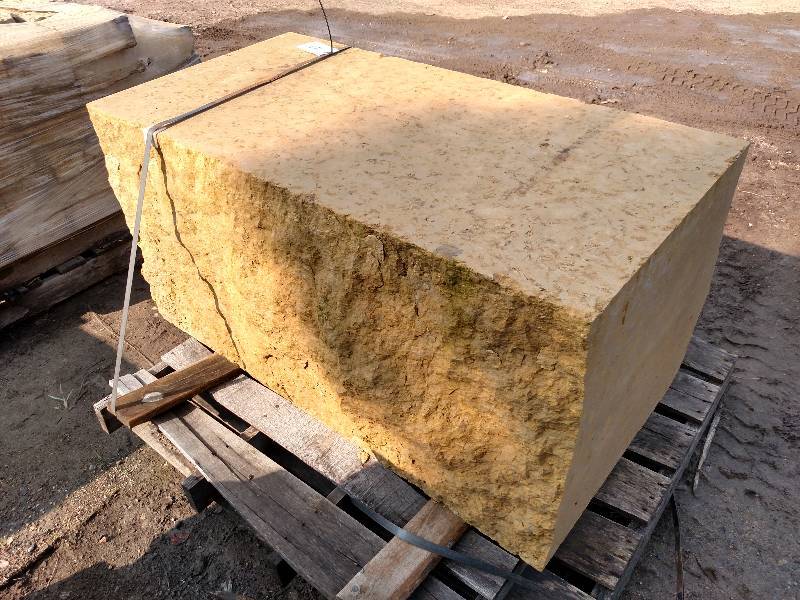 lot 107 image: Kasota Limestone Bench, 4x2x2...
