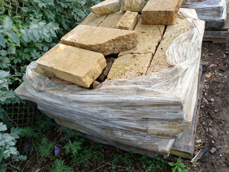 lot 110 image: Kasota Limestone Wall Block...