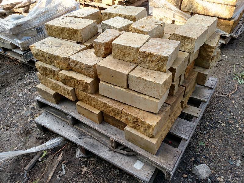 lot 112 image: Kasota Limestone Wall Block...