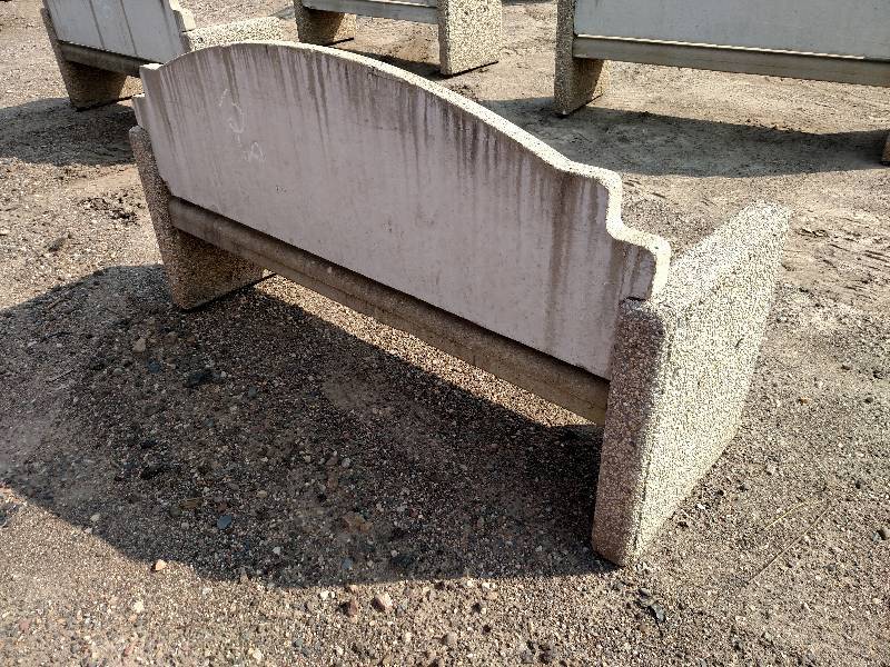 lot 128 image: Cast Concrete Bench, 7...