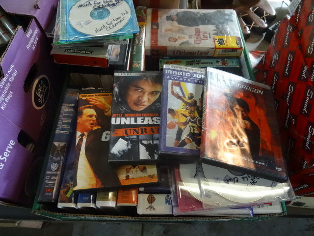 lot 56 image: Misc VHS Tapes, Misc DVDs