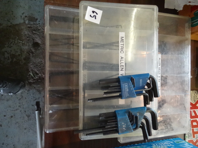 lot 65 image: Large Qty. Of Misc Allen Wrenches