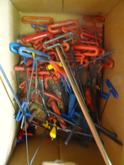 lot 77 image: Large Lot of T Handle Allen Wrenches