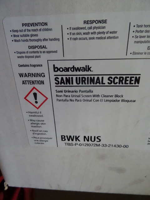 lot 83 image: Boardwalk Sani Urinal Screens Qty 12
