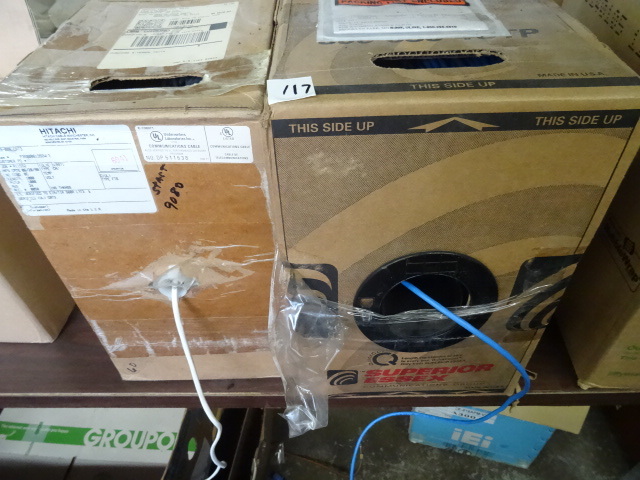 lot 117 image: 2 Boxes of Network Cable Wire.