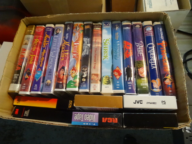 lot 128 image: Large Lot Of VHS Tapes, Disney And More