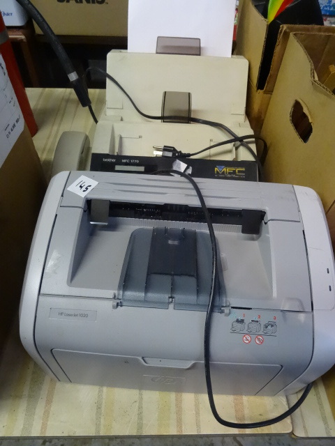 lot 145 image: HP Laser Jet 1020. Brother MFC1770