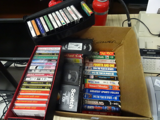 lot 146 image: Large Lot Of VHS and Cassette Tapes