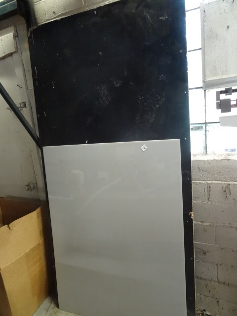 lot 170 image: 37 X 49 Poly Sheet. 4 X 8 Partical Board