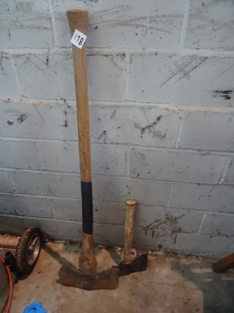 lot 178 image: Axe and Hatchet