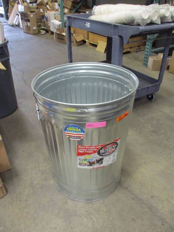 Metal Garbage Can