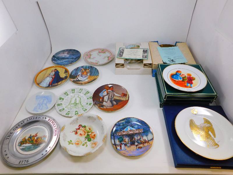 Large Lot Of Vintage Collectible Plates