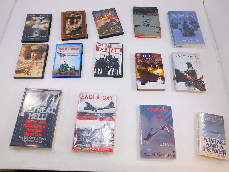 Lot Of Military Books and DVDs