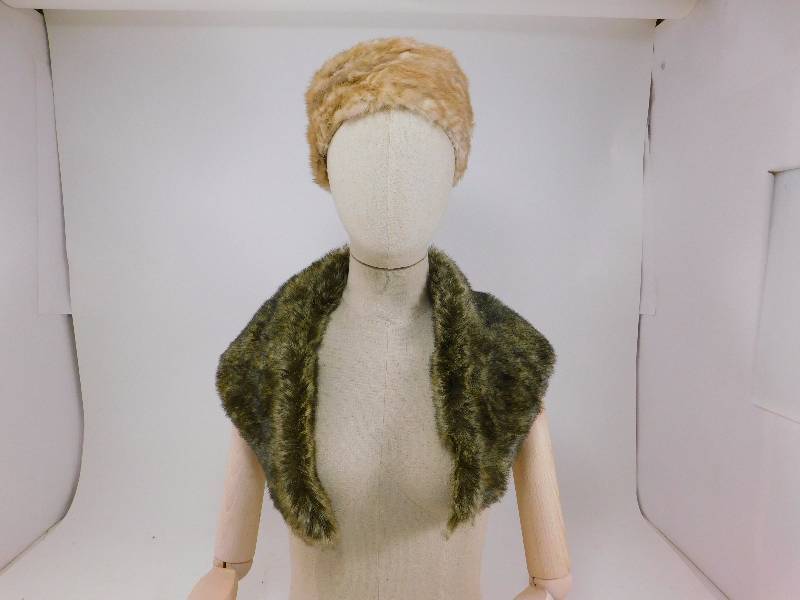 Real Fur Hat and Scarf