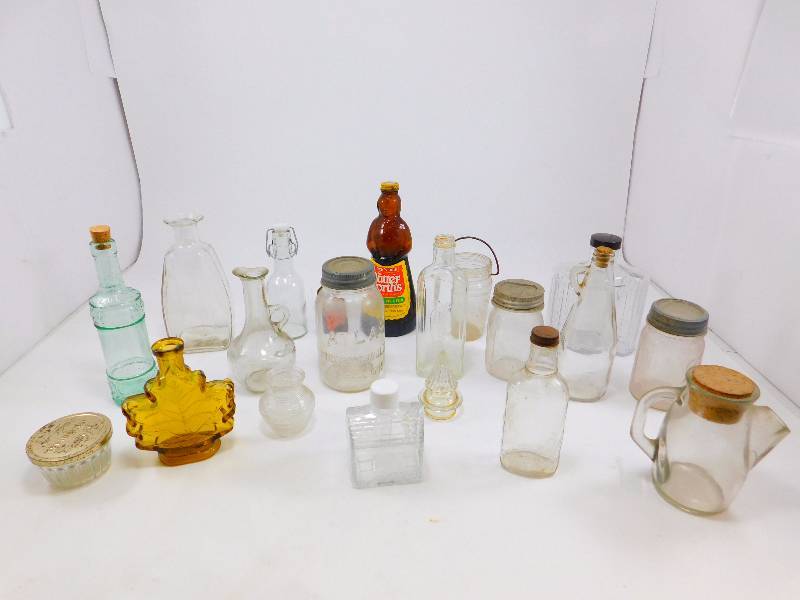 Lot of Vintage Glass Bottles