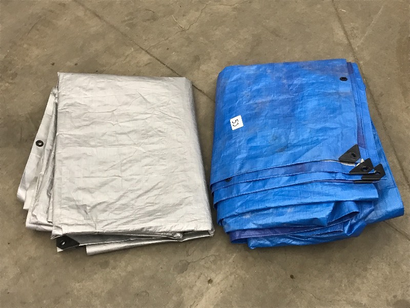 (2) Poly Tarps