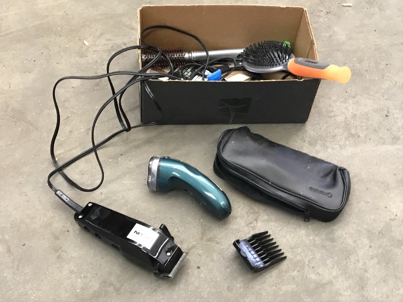 Box Of Grooming Supplies