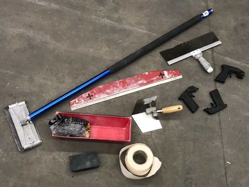 Assorted Sheetrock Tools