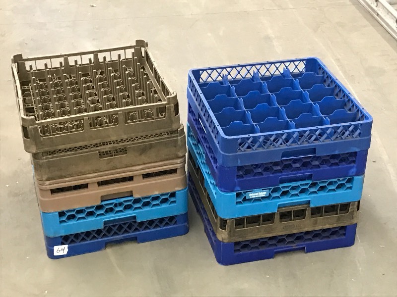 (10) Stackable Crates