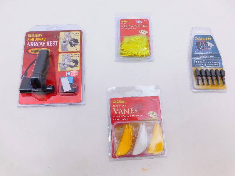 lot 16 image: New Archery Accessories Arrow Rest, Vanes, Bullet Points, Nocks