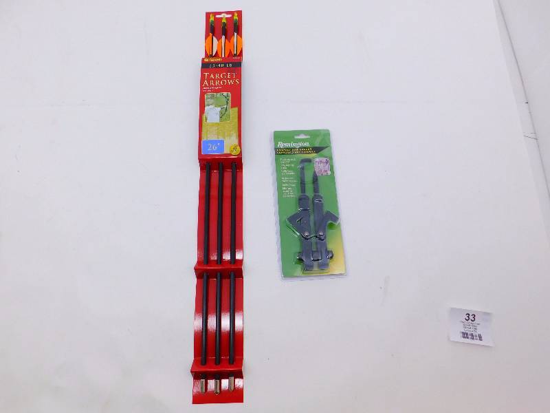 lot 33 image: New Archery Accessories Target Arrows, Bow Hanger