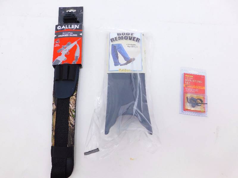 lot 35 image: New Shooting Accessories Boot Remover, Mounting Set, Padded Sling