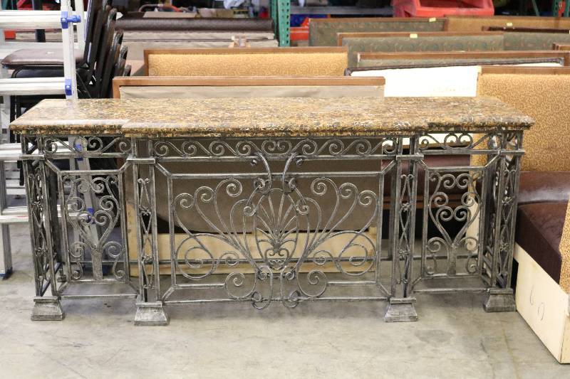 Wrought Iron Wall Table