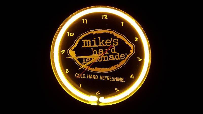 lot 13 image: Mikes Hard Lemonade Light-up Clock
