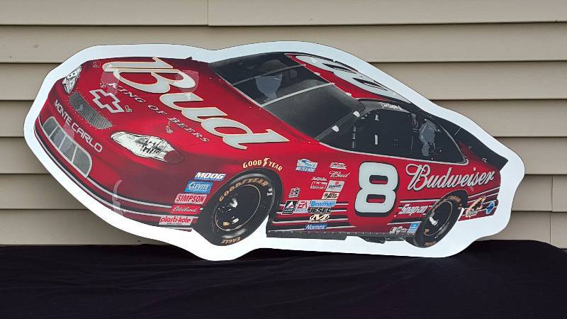 lot 16 image: Budweiser Dale Earnhardt Jr Advertising Mirror