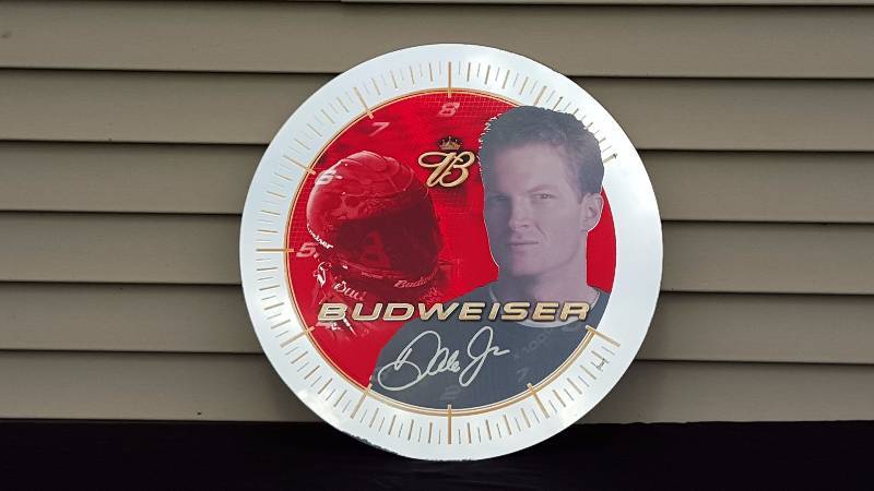 lot 17 image: Budweiser Dale Earnhardt Jr Advertising Mirror